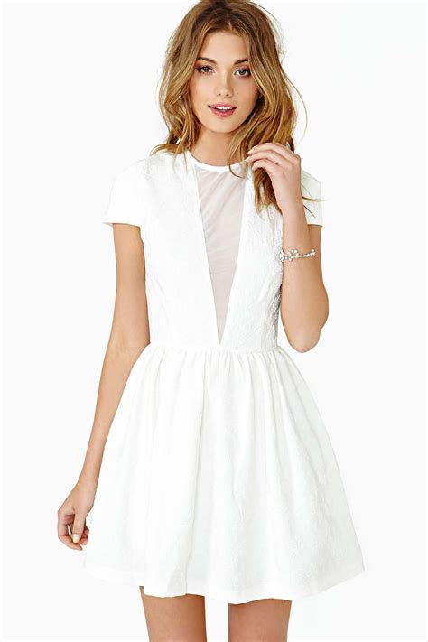 nasty gal white dress